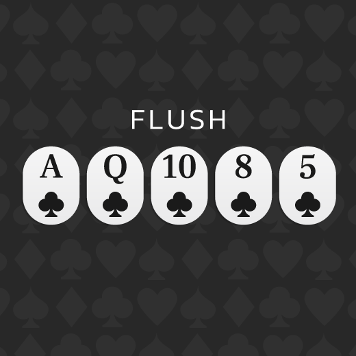 flush poker combinations