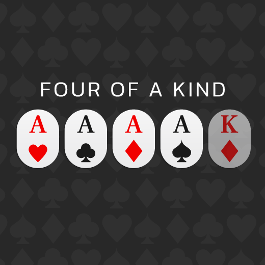 four of a kind poker combinations