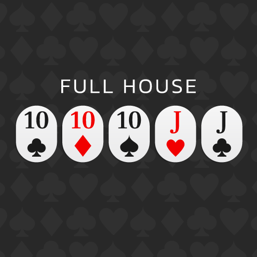 full house poker combinations
